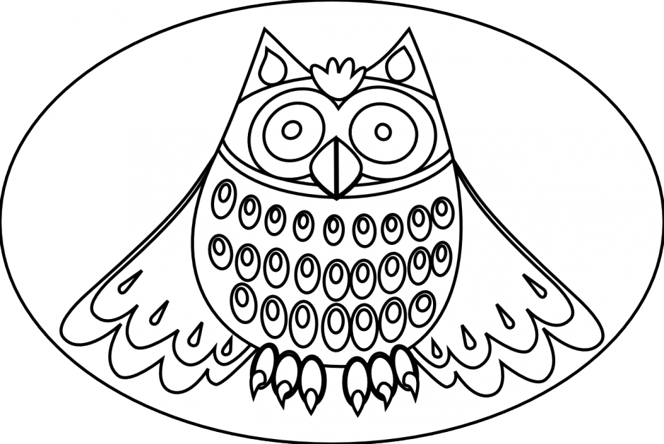 Vector Of A Cross Eyed Cartoon Owl Coloring Page Outline By Ron