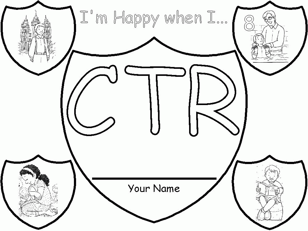 Ctr Shield Coloring Page