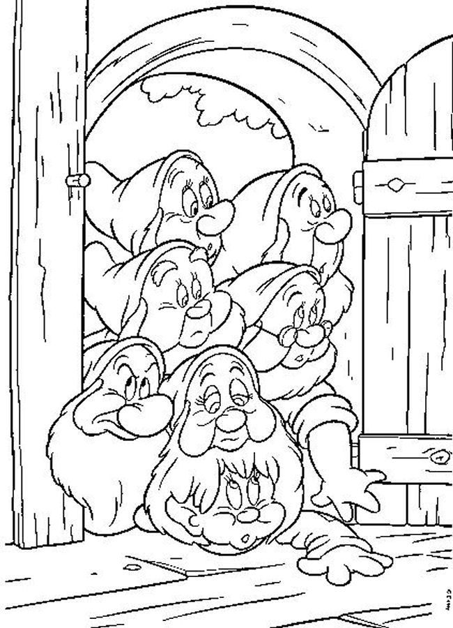Disney Snow White and the Seven Dwarfs Coloring Pages | Disney
