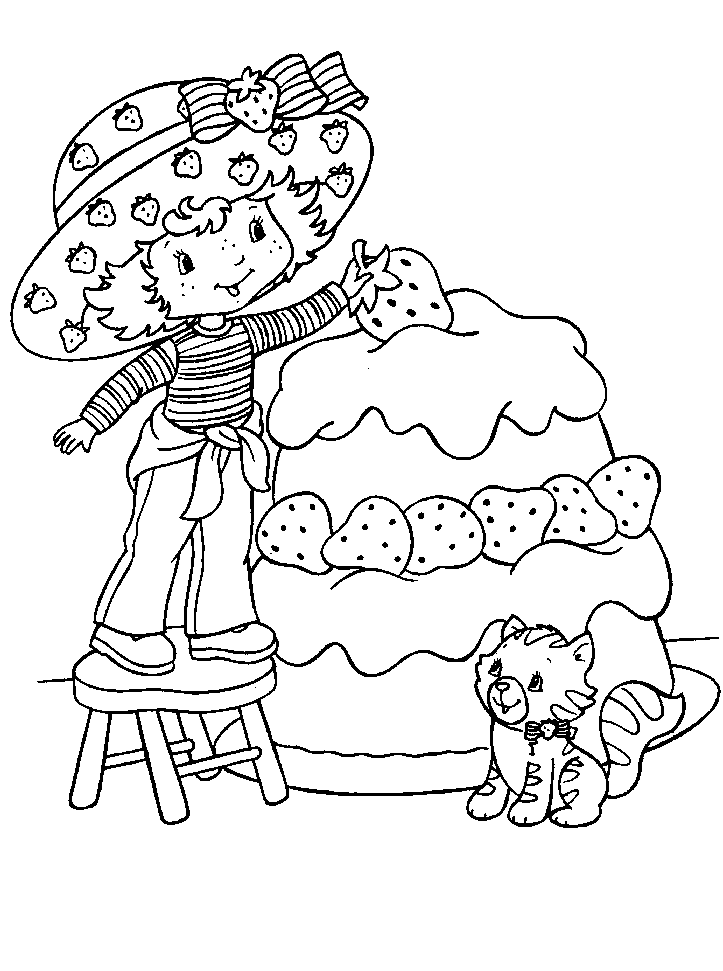 cherry jam strawberry shortcake coloring pages