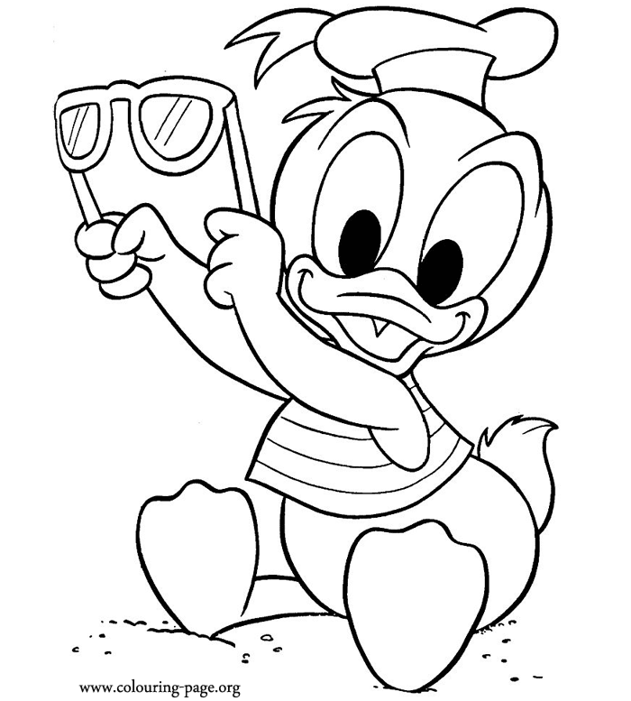 donald duck sketch for coloring