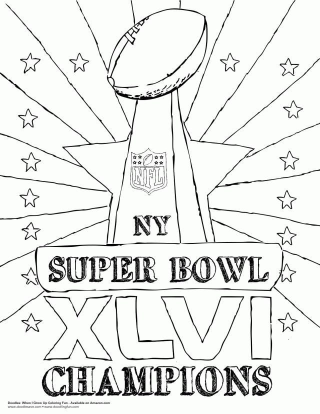 Superbowl Coloring Pages