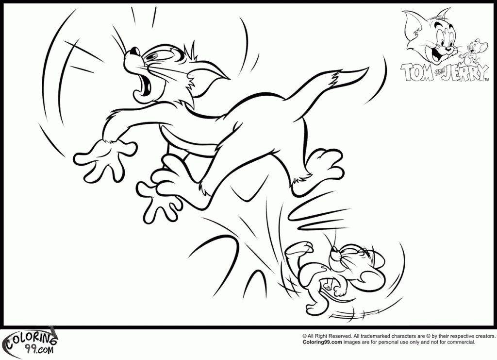 Cartoon: Newest Tom And Jerry Coloring Pages Picture, ~ Coloring