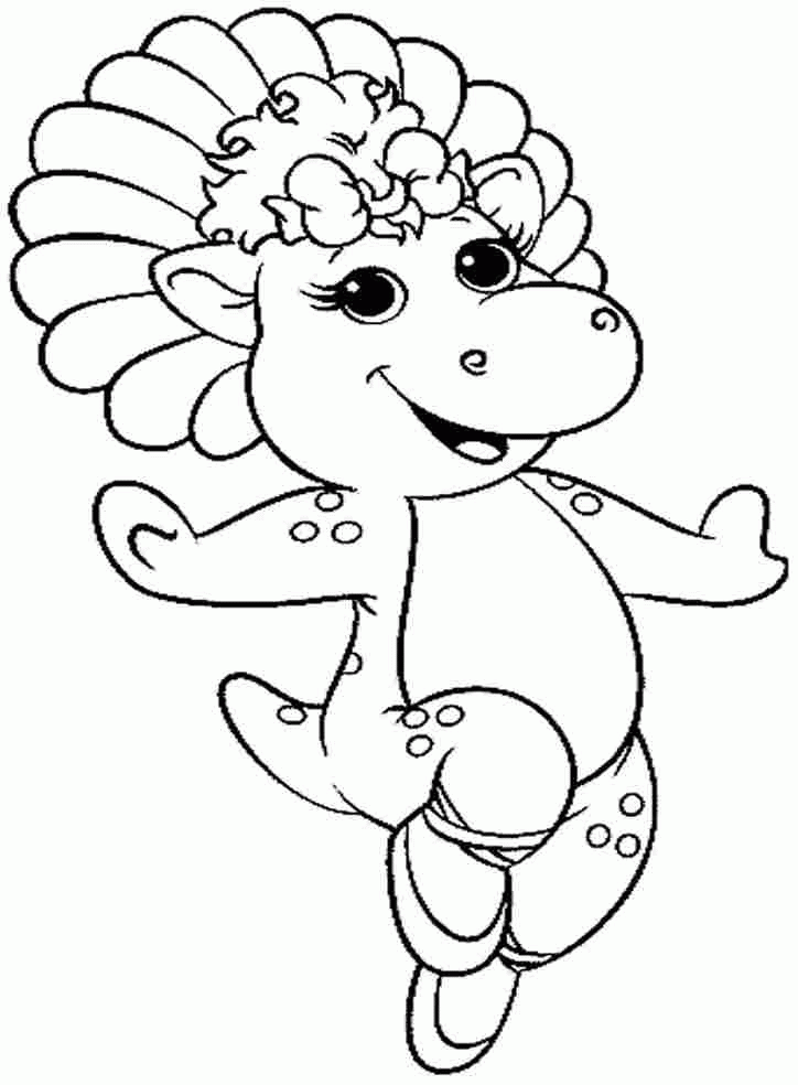 baby bop princess Colouring Pages