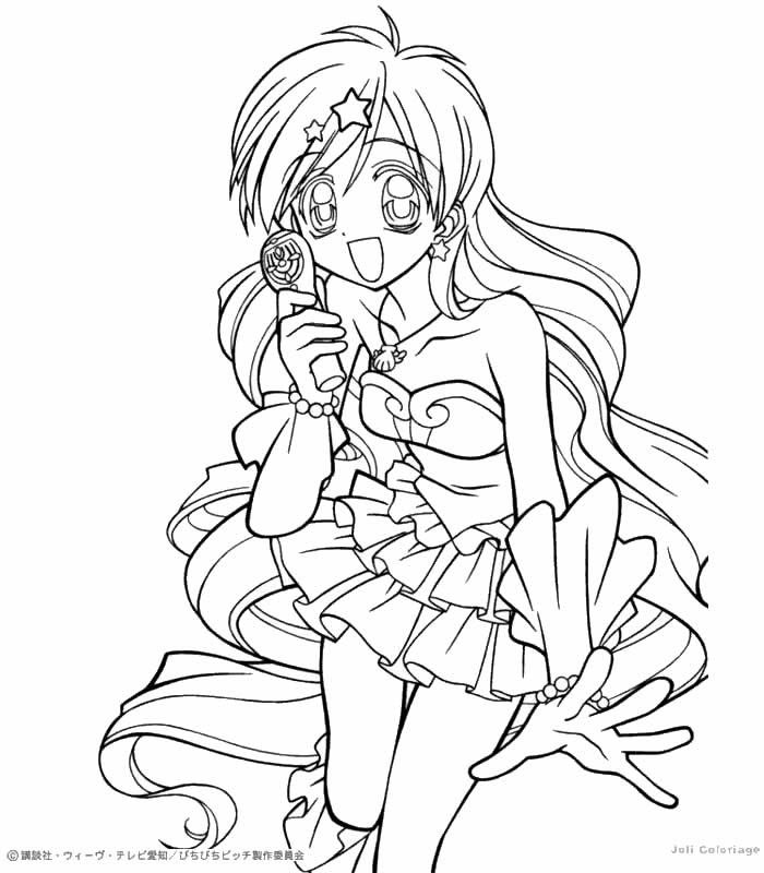 Mermaid Melody Coloring Pages Printable