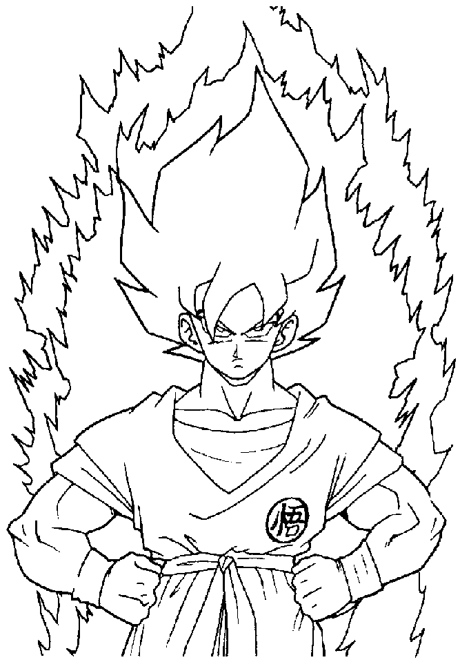 dbz nappa Colouring Pages