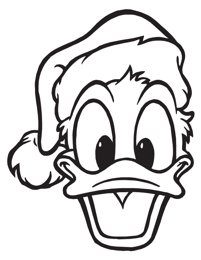 donald duck christmas coloring pages - Clip Art Library
