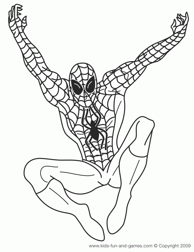 Spectacular Spiderman Coloring Pages