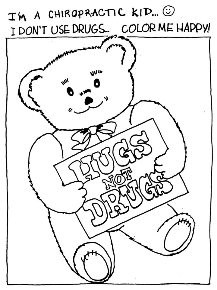 Chiropractic Kids Coloring Sheet