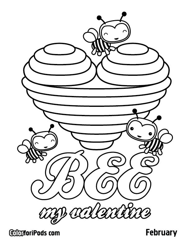 February Color for iPods Coloring Pages