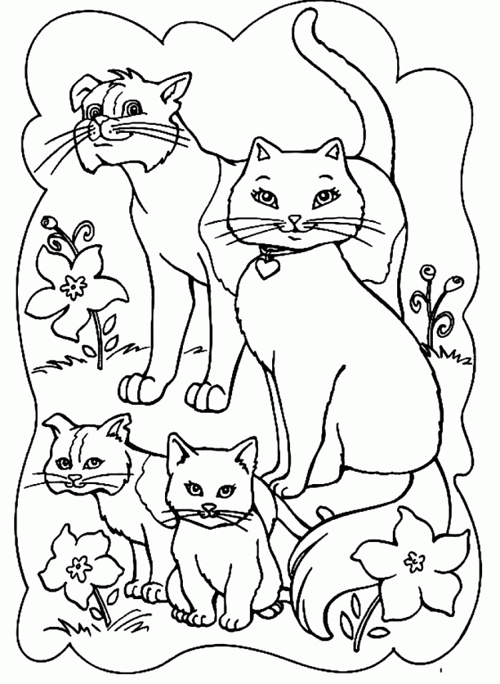 Dalmatians Family Coloring Page - Animal Coloring Pages
