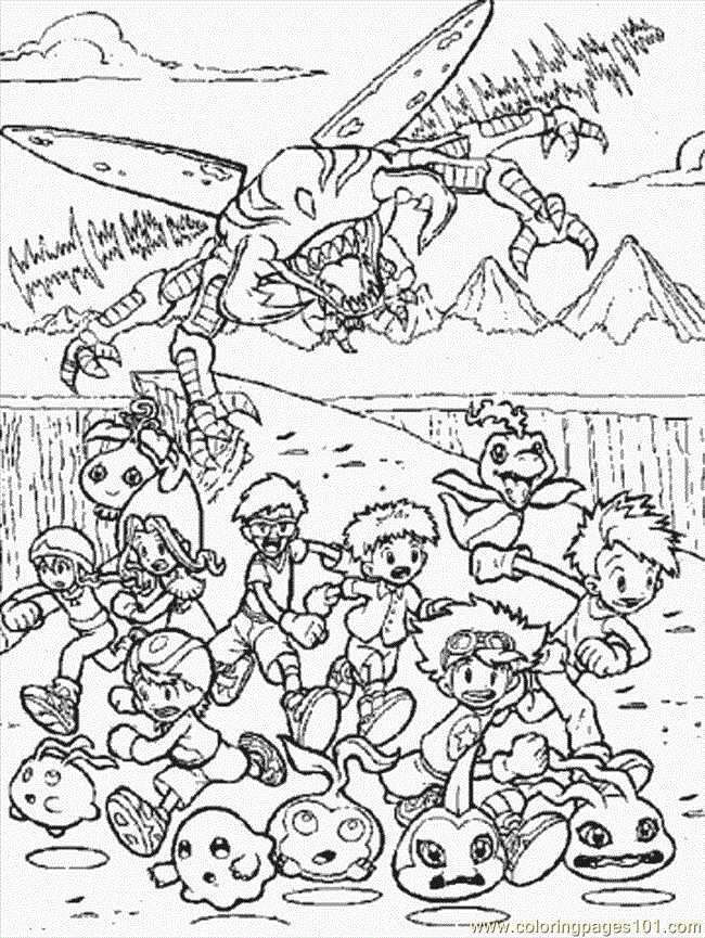 DIGIMON COLORING PAGES 101 