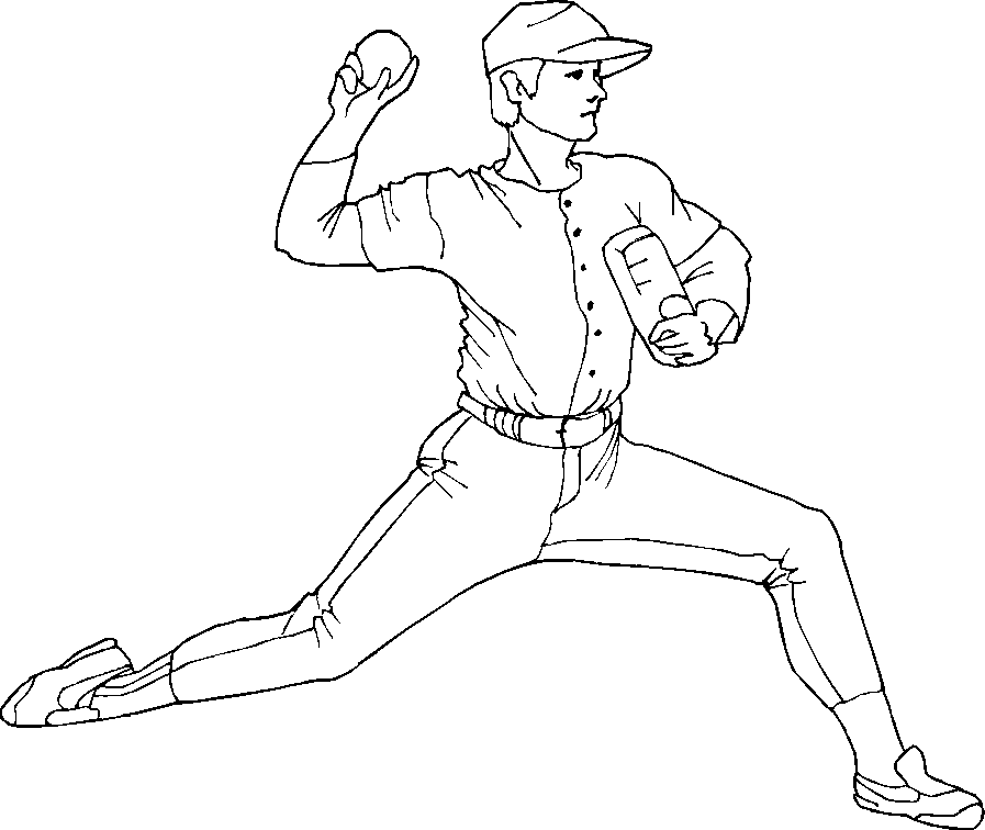 Babe Ruth, The Baseball Legend In MLB Coloring Page : Color Luna