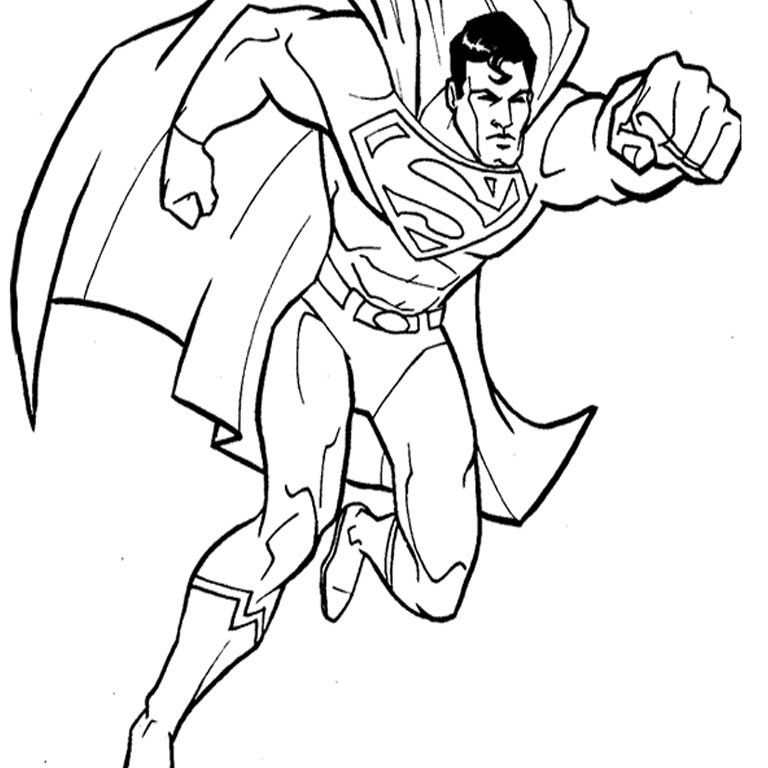Free Superman Colouring Pages For Kids, Download Free Superman ...