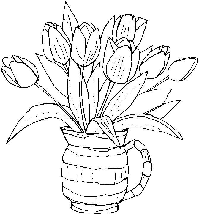 spring flowers| Coloring Pages for Kids