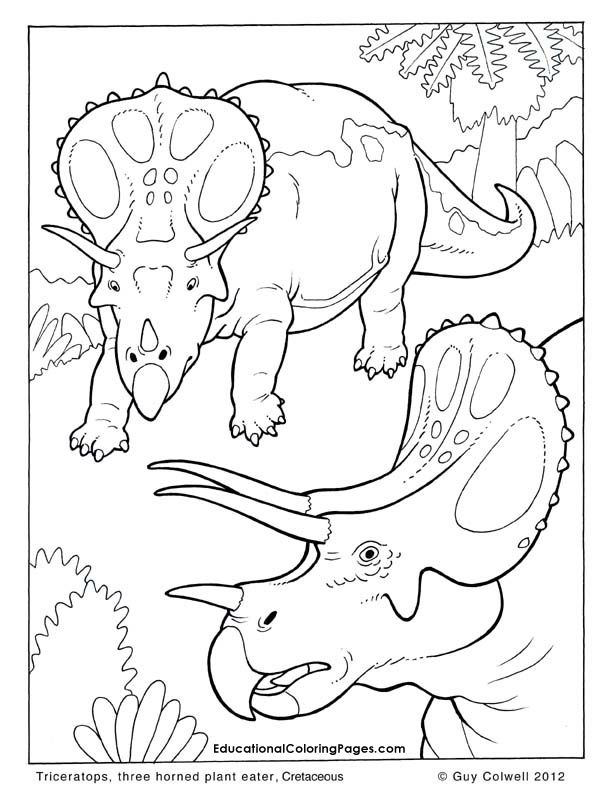Dinosaur Book One Coloring Pages | Animal 