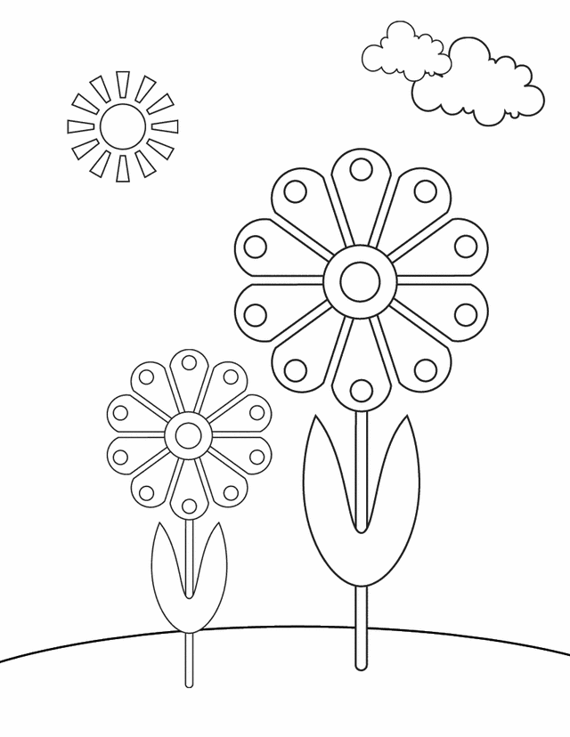 Free Free Printable Spring Flowers Coloring Pages Download Free Free 