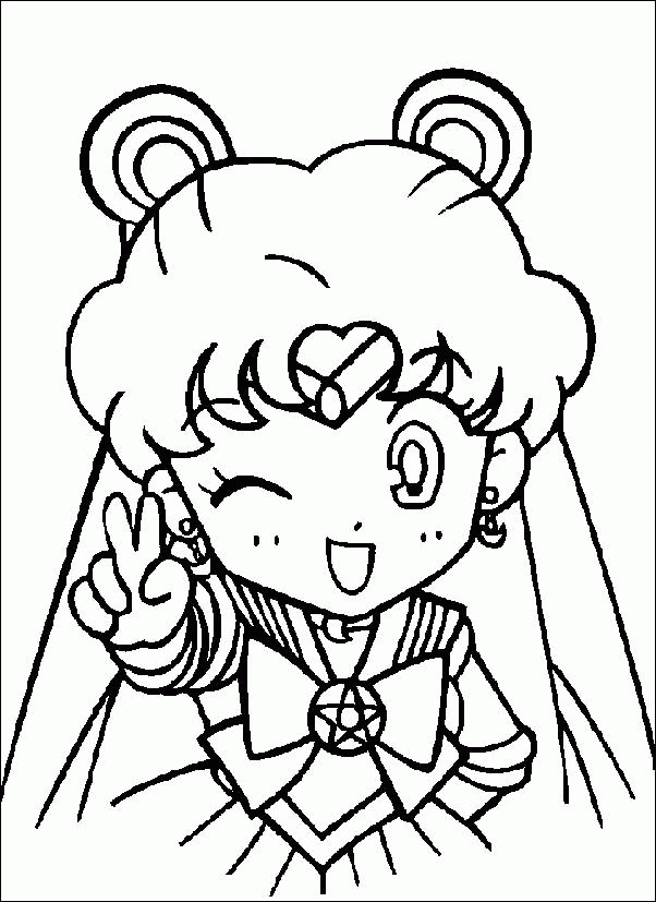 Cute Usagi Coloring Page | Kids Coloring Page