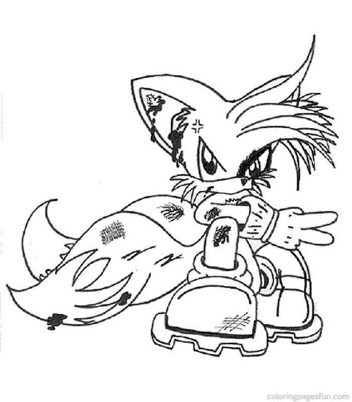 Free Printable Tails Sonic Coloring Pages Sonic The Hedgehog Coloring ...