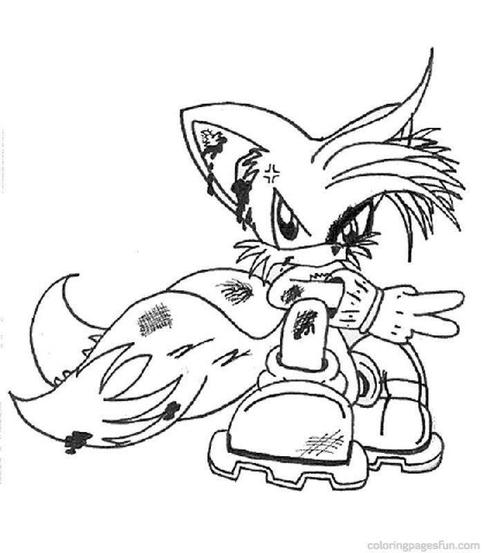 Tails Exe NFT coloring page - Coloring pages 🎨