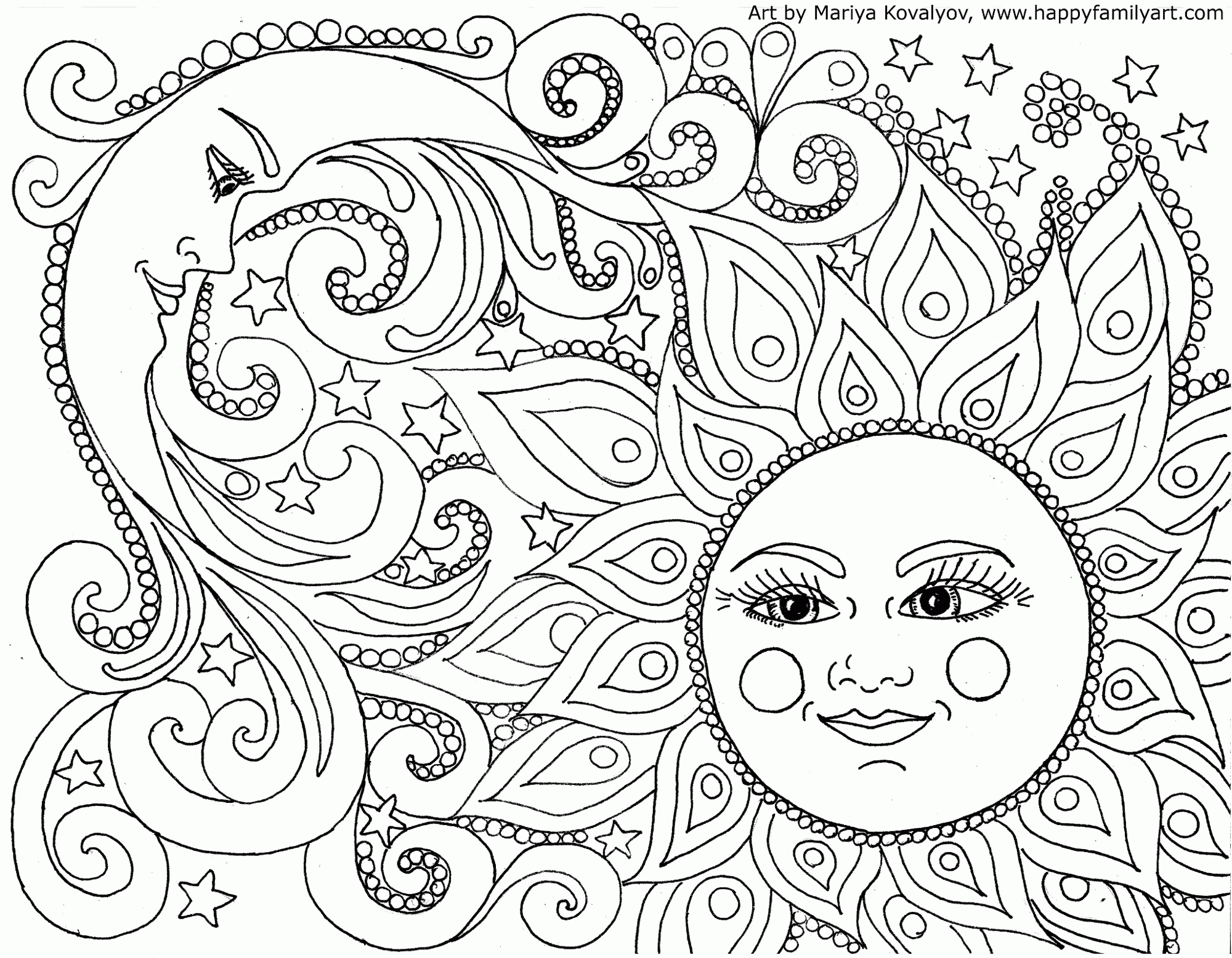 Free Printable Coloring Pages for Adults {12 More Designs