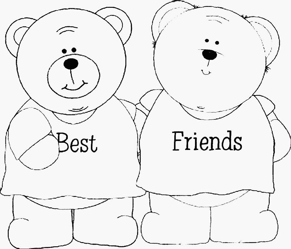 My friend bear. Раскраска друзья. Раскраска Дружба. Раскраски для срисовки. Рисунок на тему Дружба.