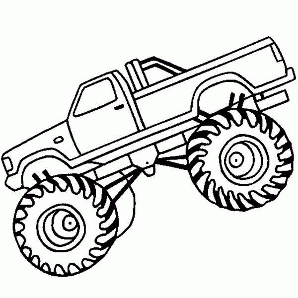bigfoot monster truck coloring pages