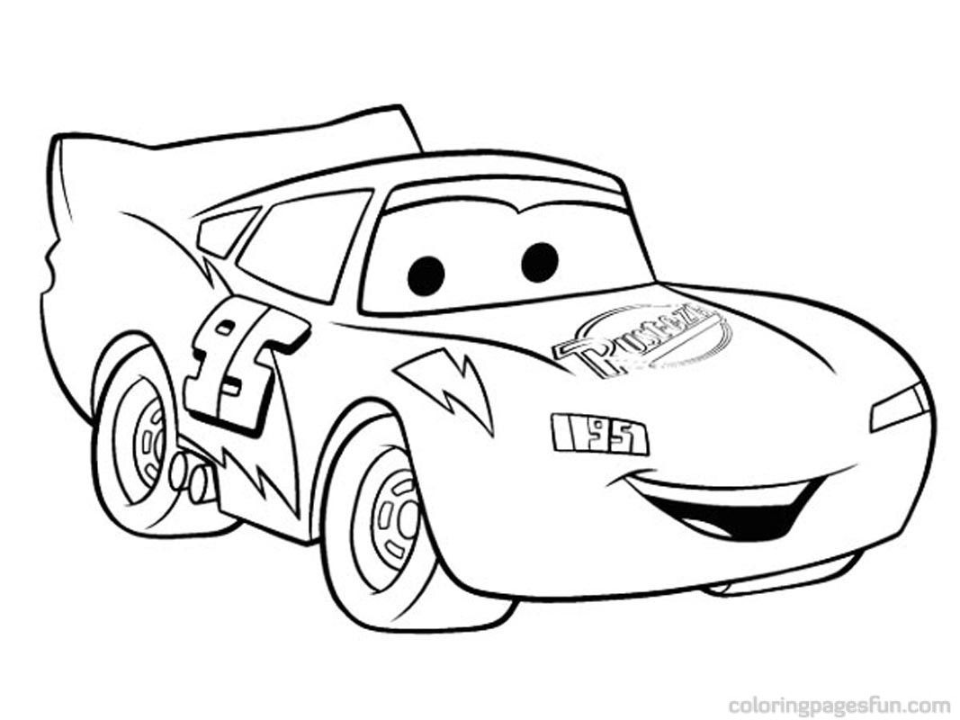 Premium Vector  Police car with face vehicle coloring page