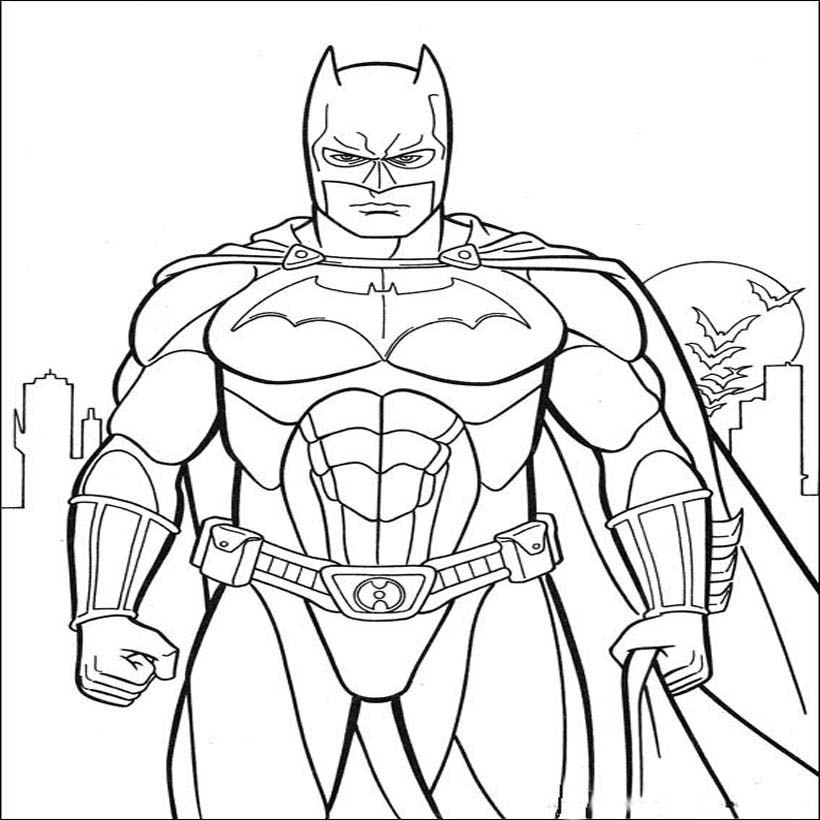 batman comic coloring pages for kids - Clip Art Library