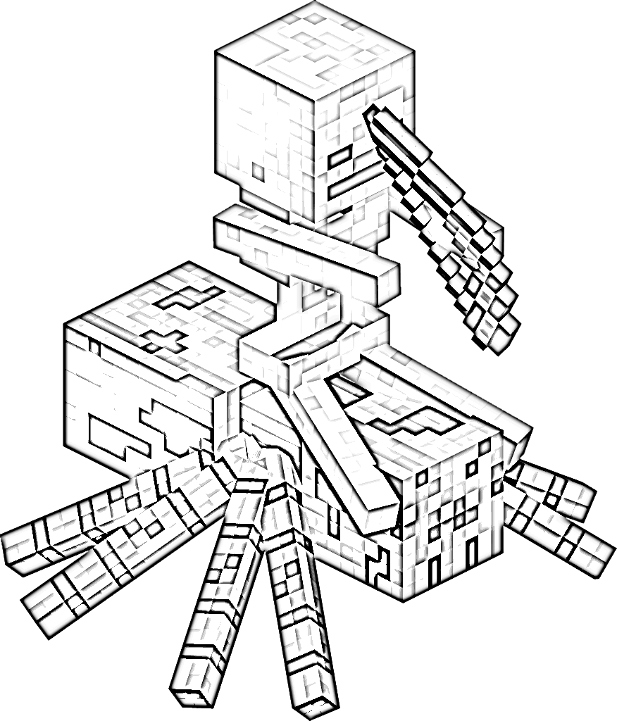 minecraft coloring pages herobrine