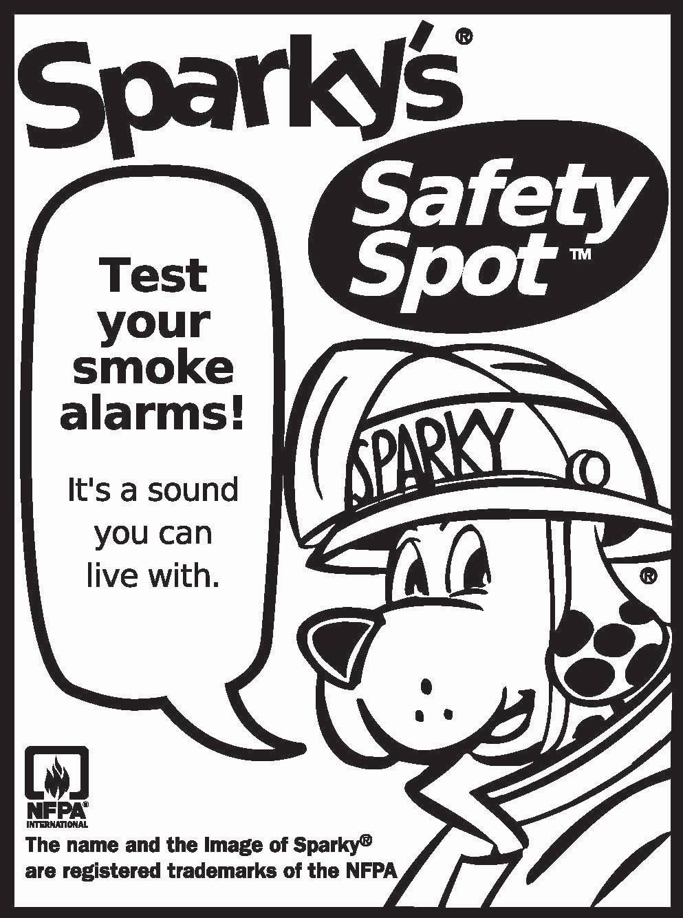 sparky the fire dog coloring pages - Clip Art Library