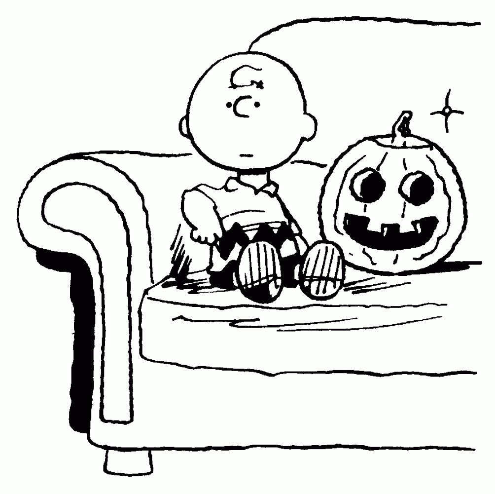 Free Printable Charlie Brown Halloween Coloring Pages - Printable Templates
