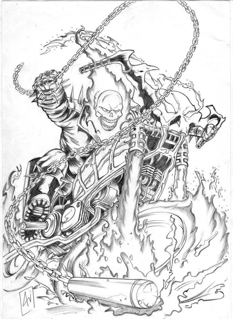 Ghost Rider Coloring