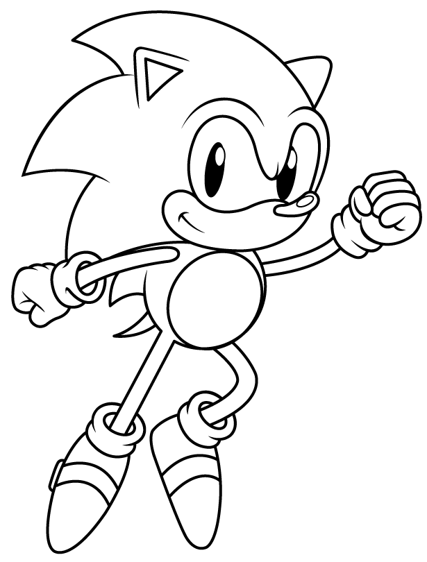Free Classic Sonic Coloring Pages, Download Free Classic Sonic Coloring ...