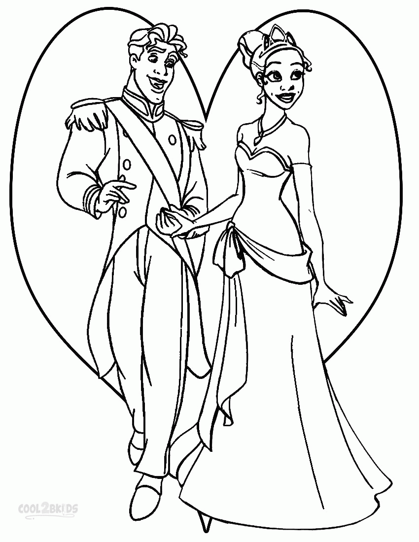disney princess and prince coloring pages - Clip Art Library
