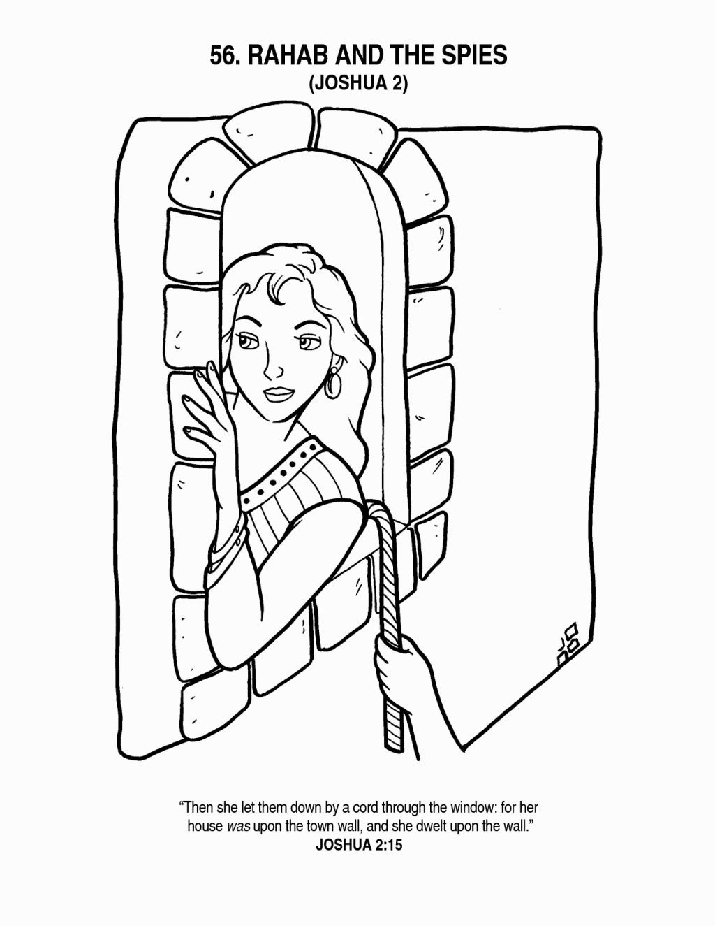Rahab Y Los Espias Para Colorear Clip Art Library