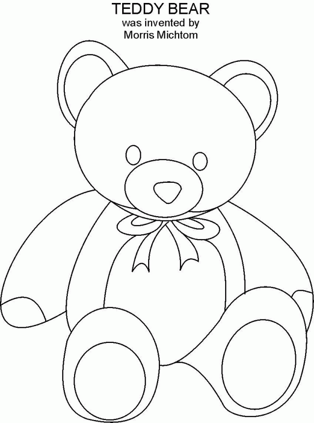 Teddy Bear Coloring Page Great Inventions Coloring Printable