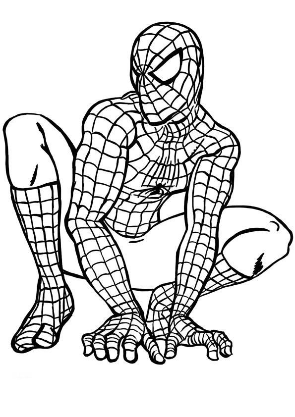 spiderman coloring pages - Clip Art Library