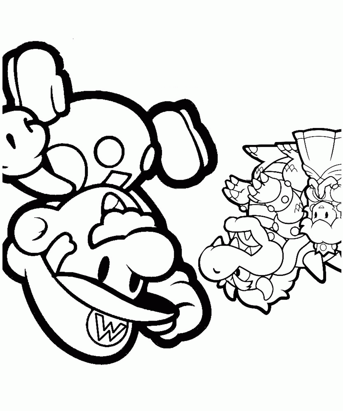mario coloring pages to print - Clip Art Library