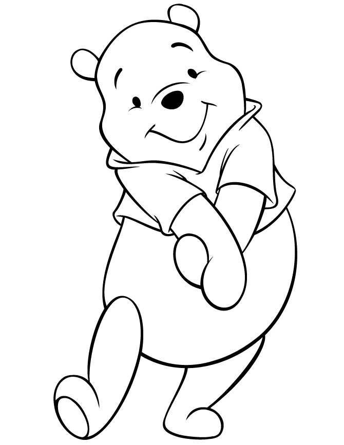 Disney Fall Coloring Pages Free Printable Winnie The Pooh Bear