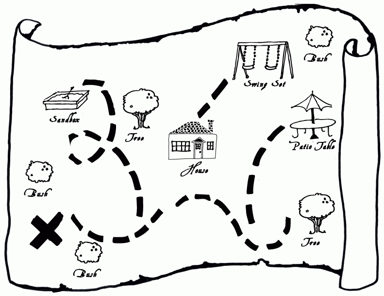 Printable Treasure Map Template R N Clip Art Library