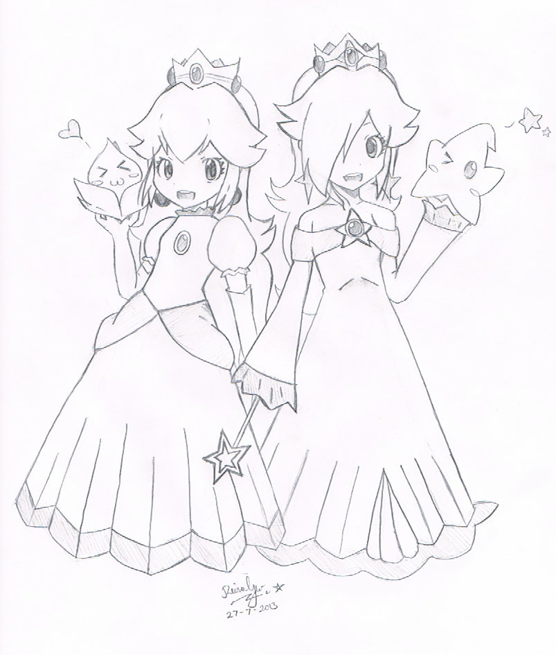 Princess Peach And Daisy Coloring Pages