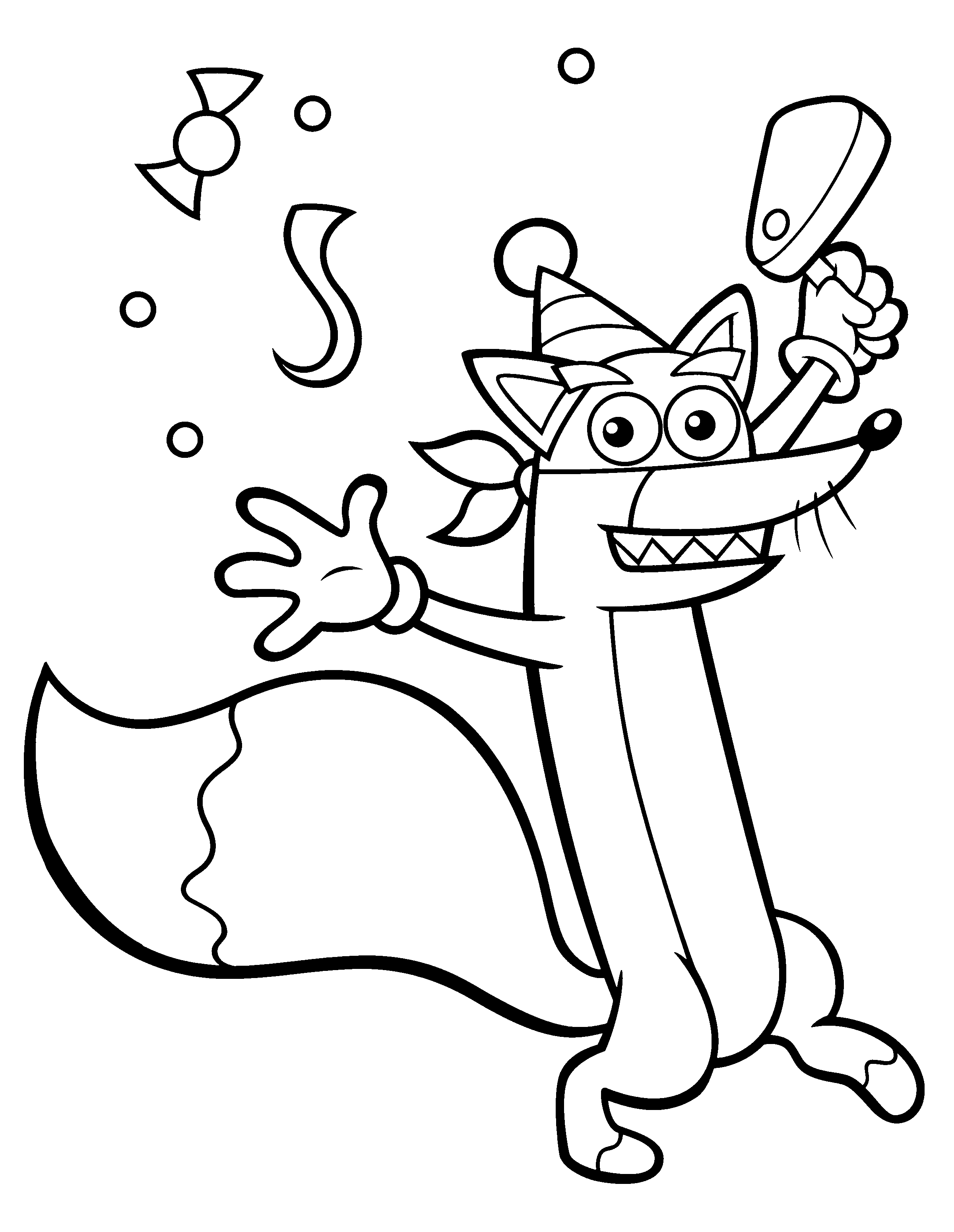 Dora The Explorer Swiper No Swiping Coloring Page Coloring Pages ...