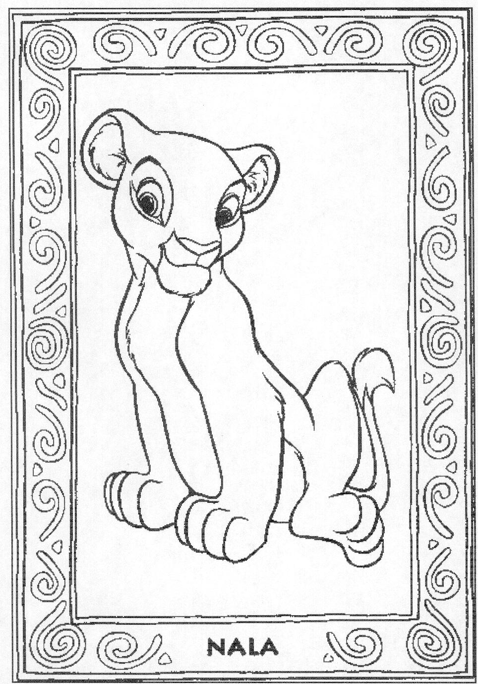 lion king 2 coloring pages vitani