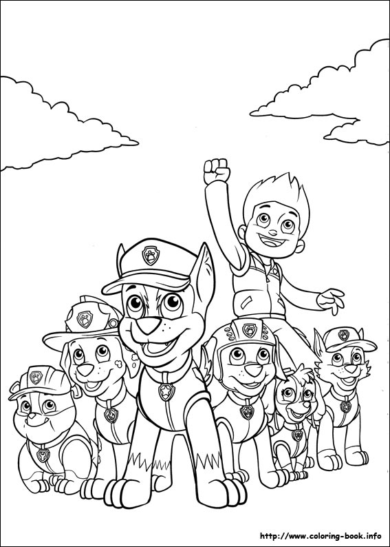 Fonkelnieuw Paw Patrol coloring picture - Clip Art Library ZS-78