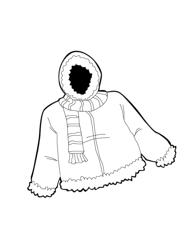 jacket coloring page - Clip Art Library