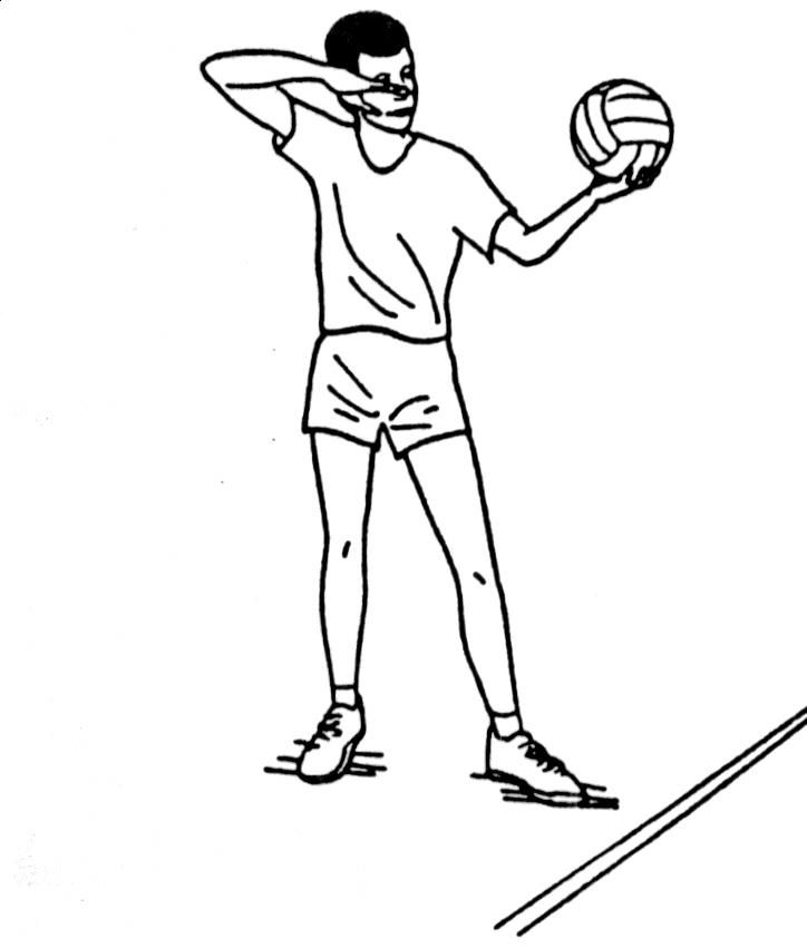 Рисунок волейболиста