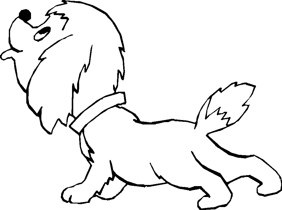 a baby puppy Colouring Pages