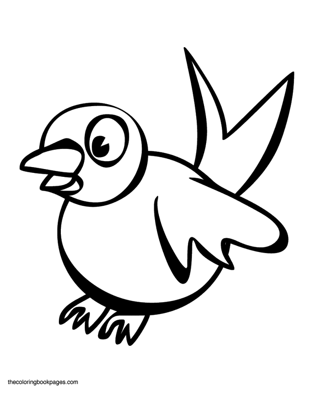 Cartoon Bird Coloring Pages | Free Printable Coloring Pages | Free