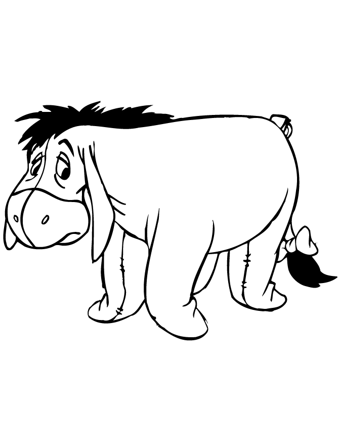 Eeyore Winnie The Pooh Coloring Pages Clip Art Library